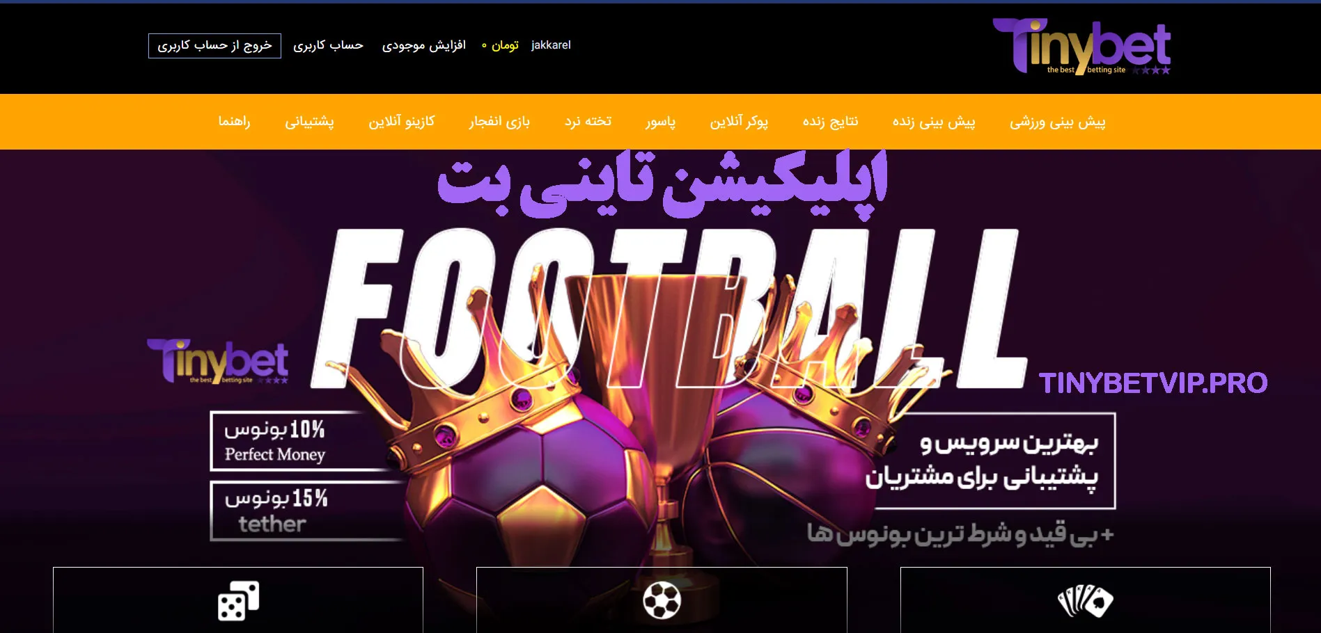 اپلیکیشن تاینی بت اپلیکیشن تاینی بت